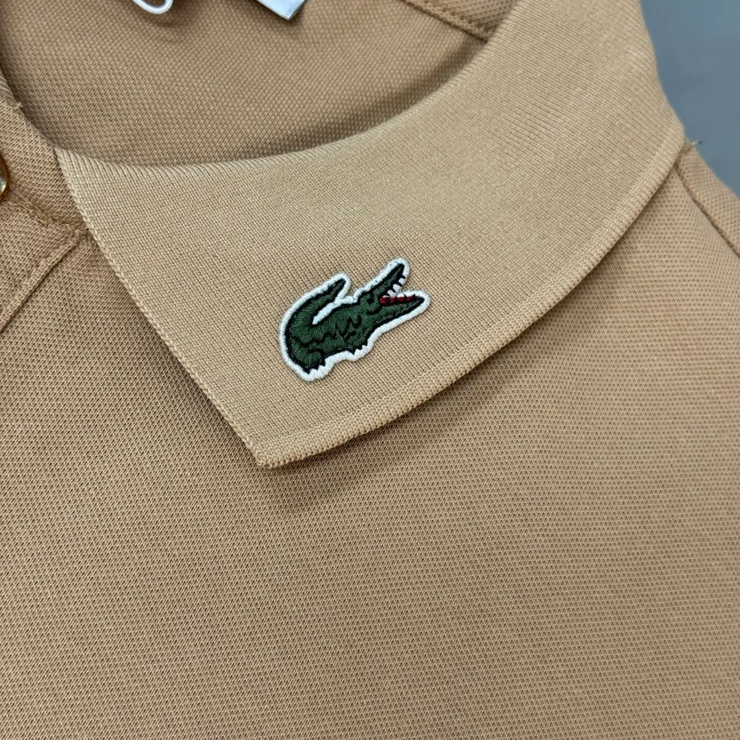 C🌟LACOSTE 2026 New Arrival polo ～ ✅ Same Style～ ， ！ ， ！ ！ ， ， ， ， 👍 ：Black White Khaki Green Size：M L XL XXL 3XL（ ！）